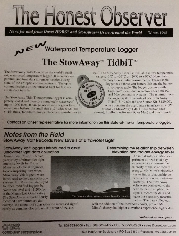 The early 'Honest Observer' newsletter
